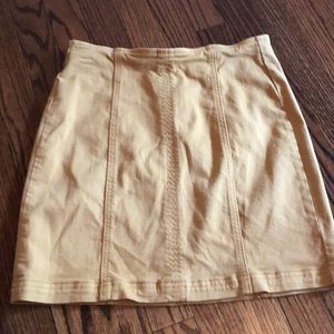 PacSun yellow mini skirt